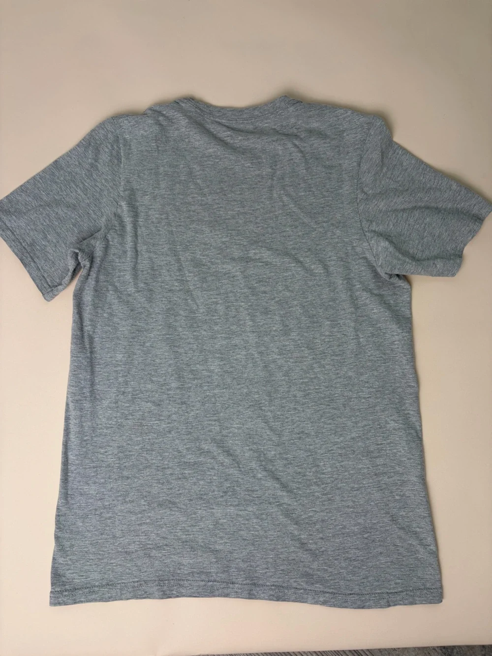 adidas Heather Gray Short Sleeve Tee with Black Logo | Men’s Size Small